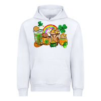 White St. Patricks coffee cups Urban Hoodie - HowdyJamesFarm