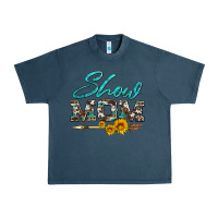 Midnight Navy show mom aztec cowhide sunflower and arrow Urban Heavy Tee - Artiststas
