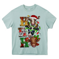 Arona Christmas ho ho ho cow Heavy Core Tee - BarkalooDesign