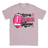 Lilac nobody fights alone pink football breast cancer awareness Classic Tee - Jasminsmagicworld