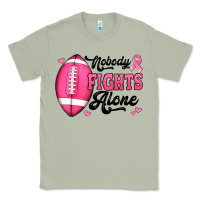 Matcha nobody fights alone pink football breast cancer awareness Classic Tee - Jasminsmagicworld