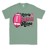 Sage nobody fights alone pink football breast cancer awareness Classic Tee - Jasminsmagicworld