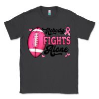 Smoke nobody fights alone pink football breast cancer awareness Classic Tee - Jasminsmagicworld