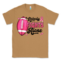 Toasted Coconut nobody fights alone pink football breast cancer awareness Classic Tee - Jasminsmagicworld