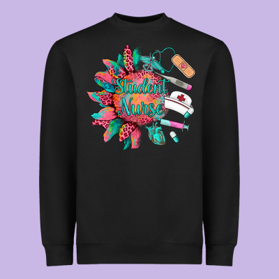 Western Student Nurse Medical Instruments Heavyweight Sweatshirt Designed By Barkaloodesign