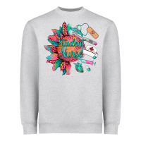 Heather Grey western student nurse medical instruments Heavyweight Sweatshirt - BarkalooDesign