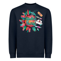 Navy western student nurse medical instruments Heavyweight Sweatshirt - BarkalooDesign
