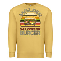 Antique Gold Welder Wıll Work For Burger Premium Sweatshirt - Bettercallsaul