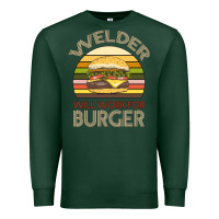 Sports Green Welder Wıll Work For Burger Premium Sweatshirt - Bettercallsaul
