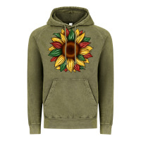 Vintage Olive juneteenth sunflower Vintage Hoodie - Artiststas