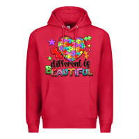 Cardinal different is beautiful Premium Hoodie - NancyCooperArtShop