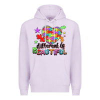 Lilac different is beautiful Premium Hoodie - NancyCooperArtShop