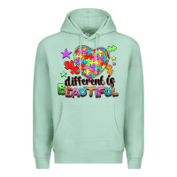 Seafoam different is beautiful Premium Hoodie - NancyCooperArtShop