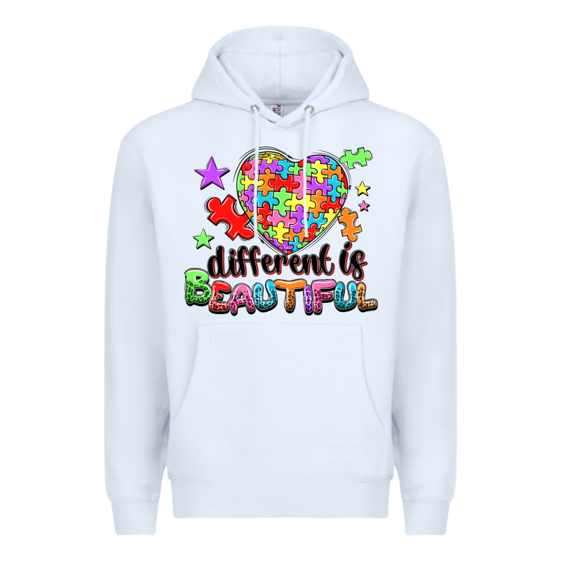 Different Is Beautiful Premium Hoodie by NancyCooperArtShop | Teevron