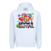White different is beautiful Premium Hoodie - NancyCooperArtShop