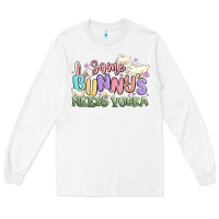White some bunnys needs vodka Long Sleeve Tee - MaliasSmallBusiness