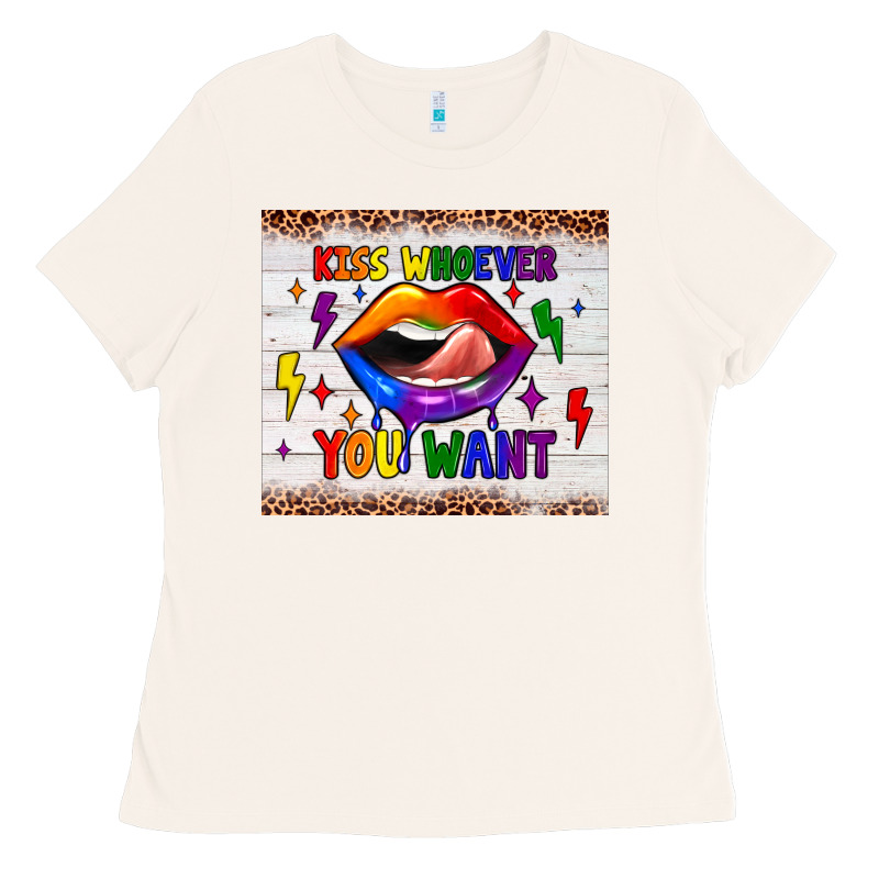 Kiss Whoever You Want Tumbler Ladies Tee by JahusDesignShop | Teevron
