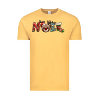 Vintage Mustard noel with sock and reindeer Vintage Tee - AdoDesignShop