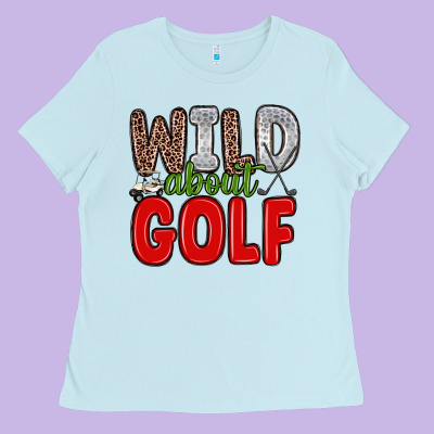 Wild About Golf Ladies Tee Designed By Zillion Design Studio