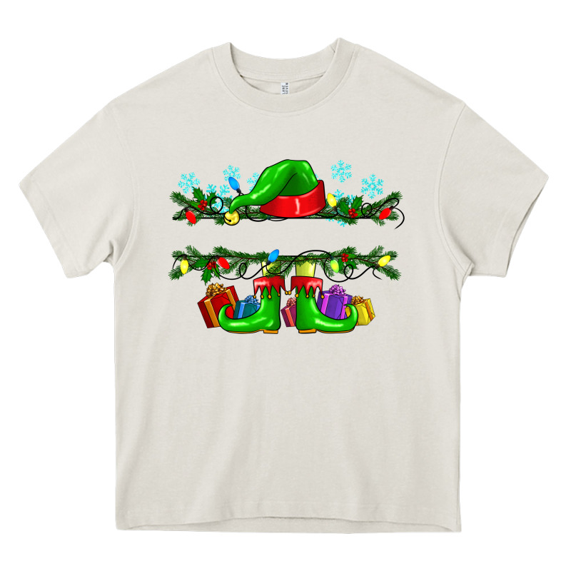 Custom Name Christmas Elf Heavy Core Tee by texasbilliewilder | Teevron