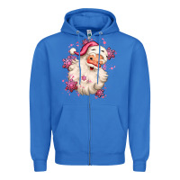 True Royal pink christmas santa claus Zipper Hoodie - MaliasSmallBusiness
