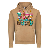 Just A Little Moody Coffee Cups Vintage Hoodie | Teevron