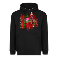Black christmas flamingo Heavyweight Hoodie - Bettercallsaul