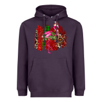 Plum christmas flamingo Heavyweight Hoodie - Bettercallsaul