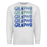 Oatmeal Heather Girl Power Peace Premium Sweatshirt - Bettercallsaul