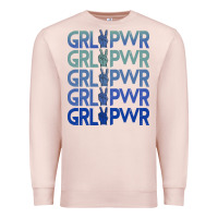 Pale Pink Girl Power Peace Premium Sweatshirt - Bettercallsaul