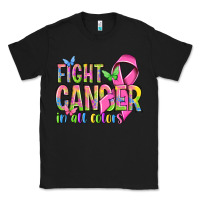 Black fight cancer in all colors Classic Tee - NancyCooperArtShop