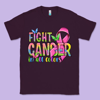 Fight Cancer In All Colors Classic Tee Designed By Nancycooperartshop