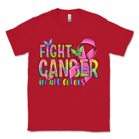 Red fight cancer in all colors Classic Tee - NancyCooperArtShop