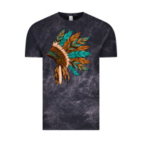 Cloud Black native american indian headdress Vintage Tee - Artiststas