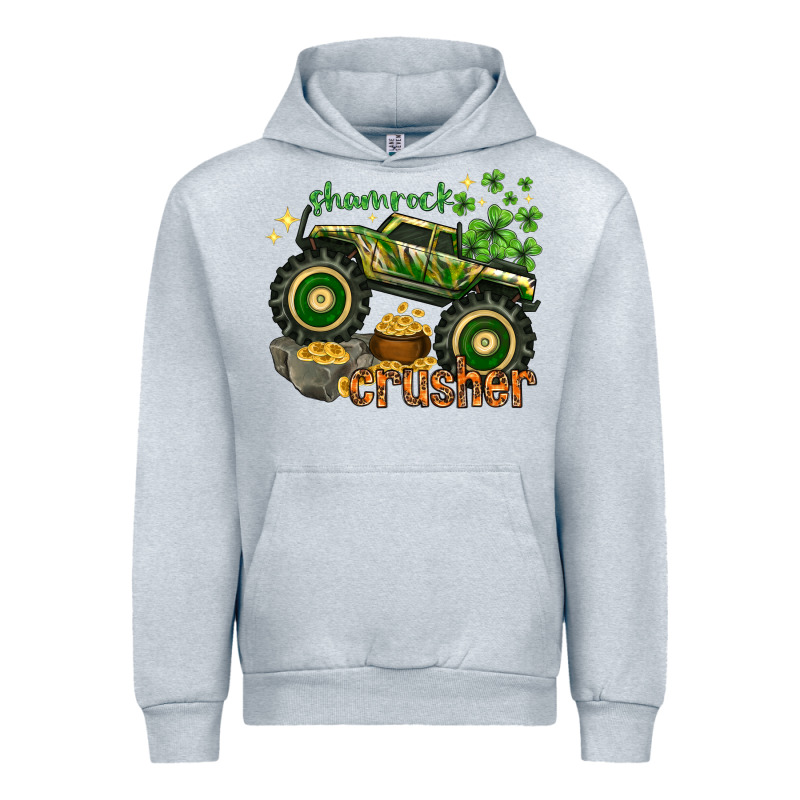 Shamrock Crusher St. Patrick's Day Urban Hoodie by HowdyJamesFarm | Teevron