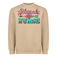 Mushroom western blessed nurse pink floral arrow Heavyweight Sweatshirt - BarkalooDesign