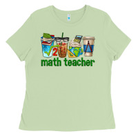 Matcha math teacher coffee cups Ladies Tee - texasbilliewilder