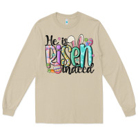 Mushroom he is risen indeed Long Sleeve Tee - MaliasSmallBusiness