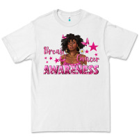 Breast Cancer Awareness With Afro Woman Premium Tee | Teevron