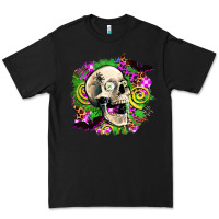 Black halloween skull Premium Tee - AdoDesignShop