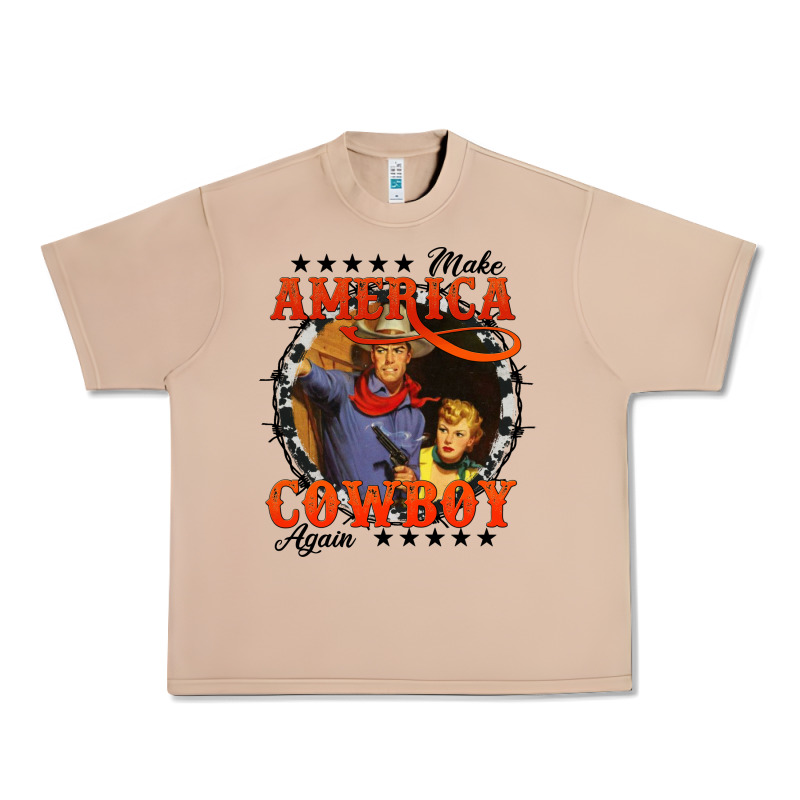 Make America Cowboy Again Urban Heavy Tee by AdoDesignShop | Teevron