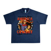 Navy make america cowboy again Urban Heavy Tee - AdoDesignShop