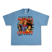 Pebble Blue make america cowboy again Urban Heavy Tee - AdoDesignShop