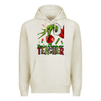 Oatmeal Heather Christmas Character Premium Hoodie - NancyCooperArtShop