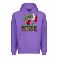 Purple Christmas Character Premium Hoodie - NancyCooperArtShop