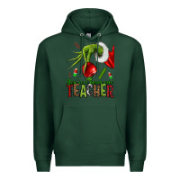 Sports Green Christmas Character Premium Hoodie - NancyCooperArtShop