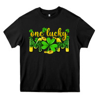 Black one lucky mom Heavy Core Tee - Zillion Design Studio