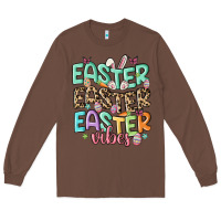 Chestnut easter vibes Long Sleeve Tee - MaliasSmallBusiness