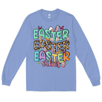 Colony Blue easter vibes Long Sleeve Tee - MaliasSmallBusiness