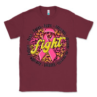 Burgundy fight breast cancer Classic Tee - NancyCooperArtShop